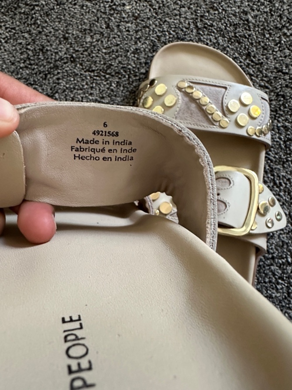 Free People Revelry Studded Sandals. Sz 6 - Picture 12 of 15